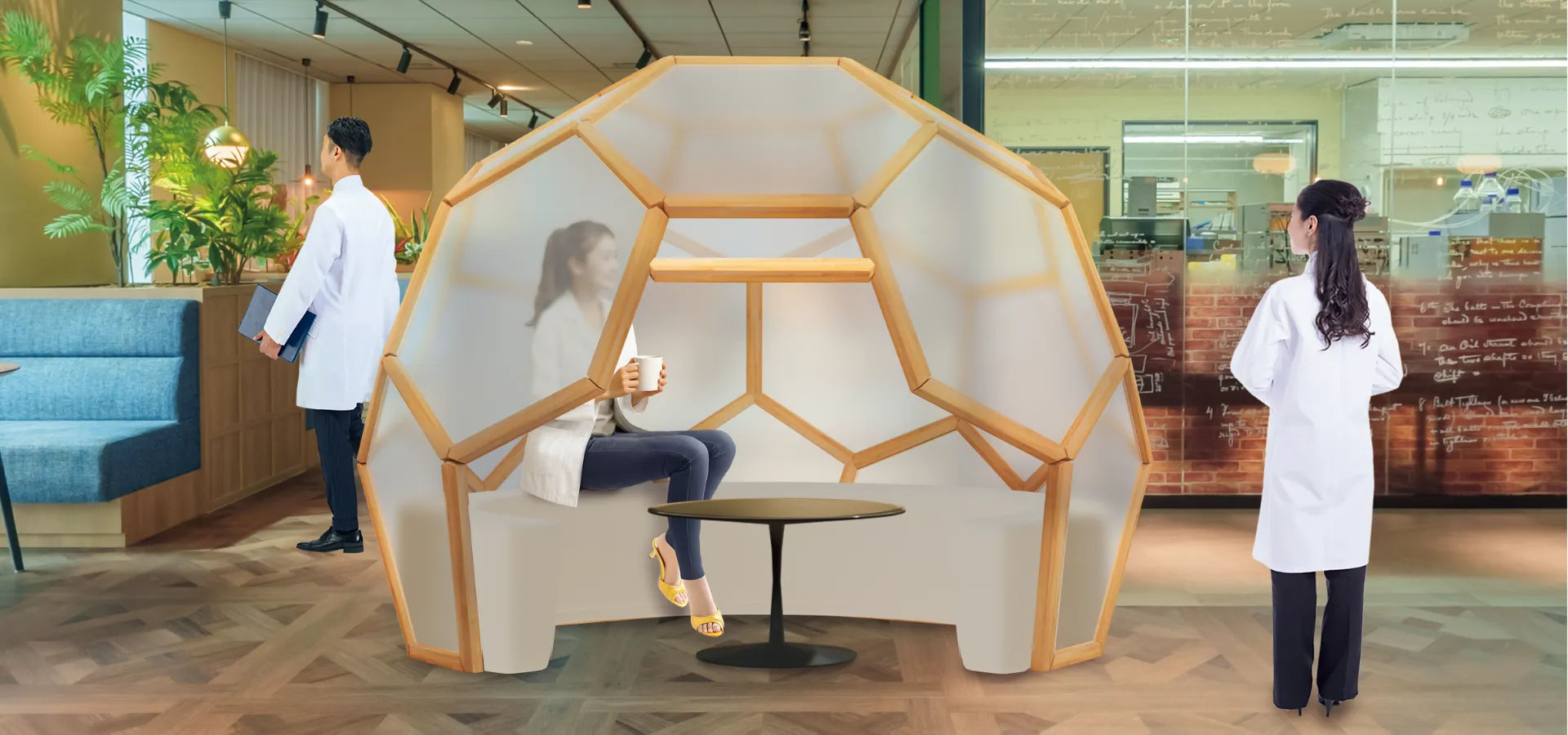 Honeycomb Shell Booth