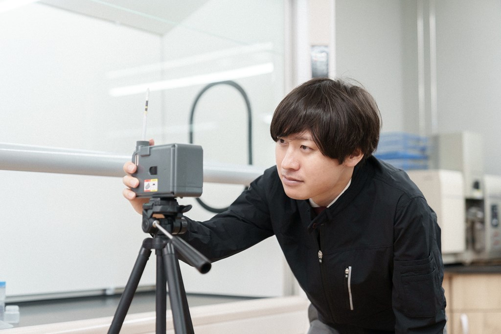 お客さんと直接話している様子