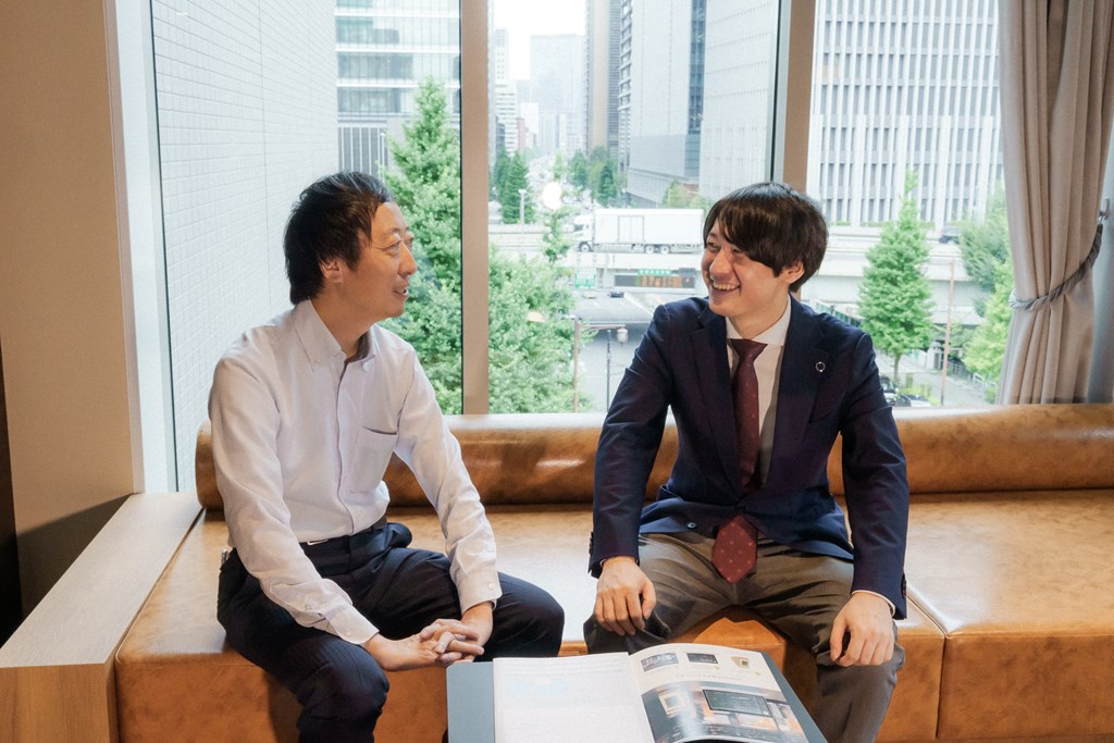 お客さんと直接話している様子